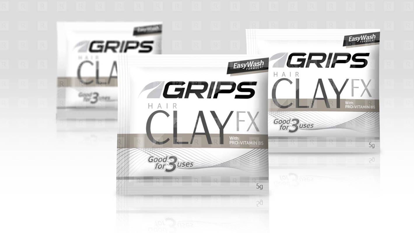 Grips Hair Clay FX  sachet design