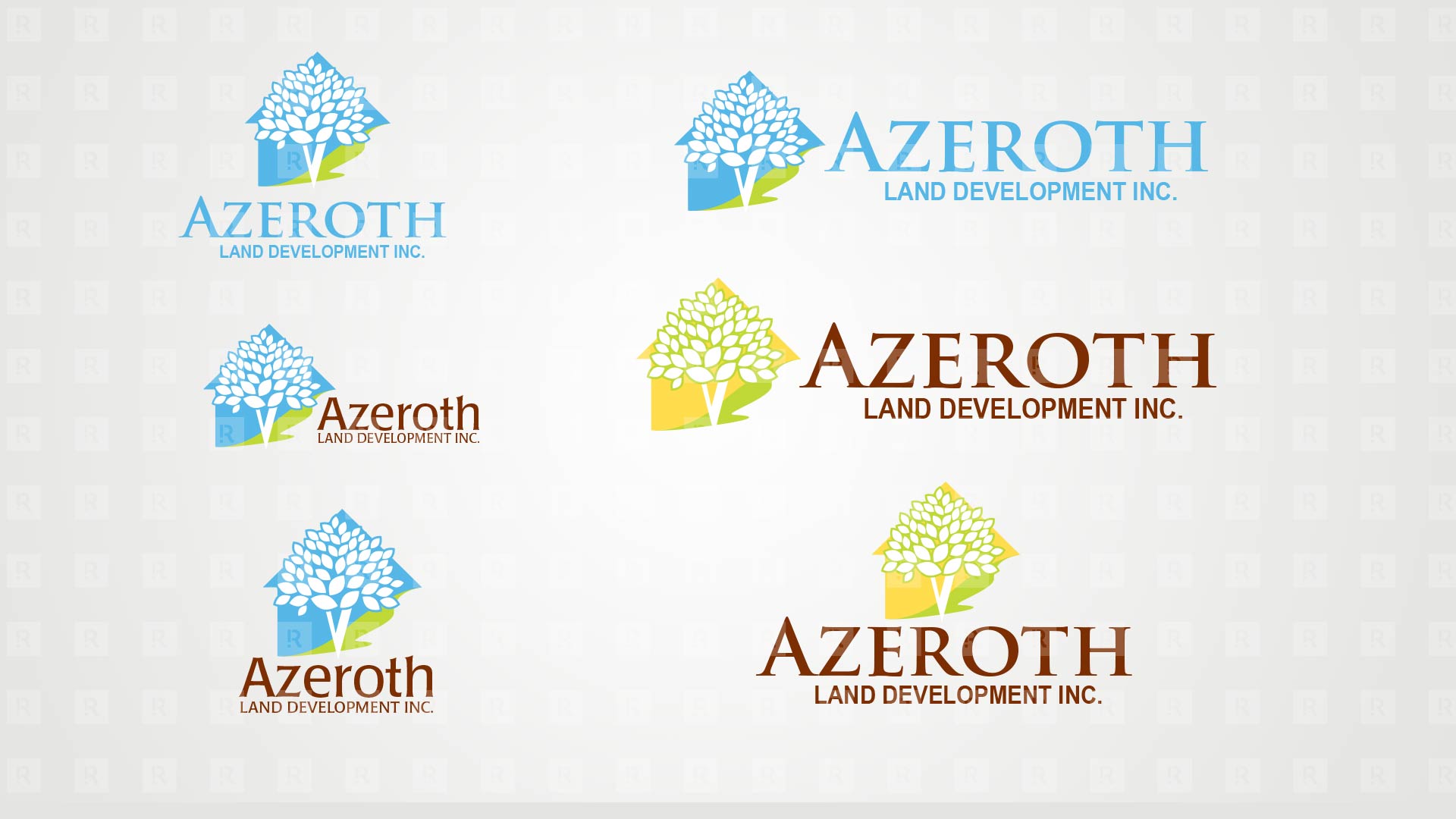 Azeroth Land Development Inc. Brand Identity studies